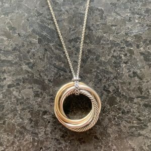 Authentic David Yurman Crossover Pendant Necklace